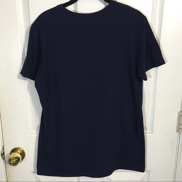 ANVIL DAD-THE MAN-THE MYTH-THE LEGEND-Ombre Screen Print Blue T-Shirt-Medium - Picture 8 of 8